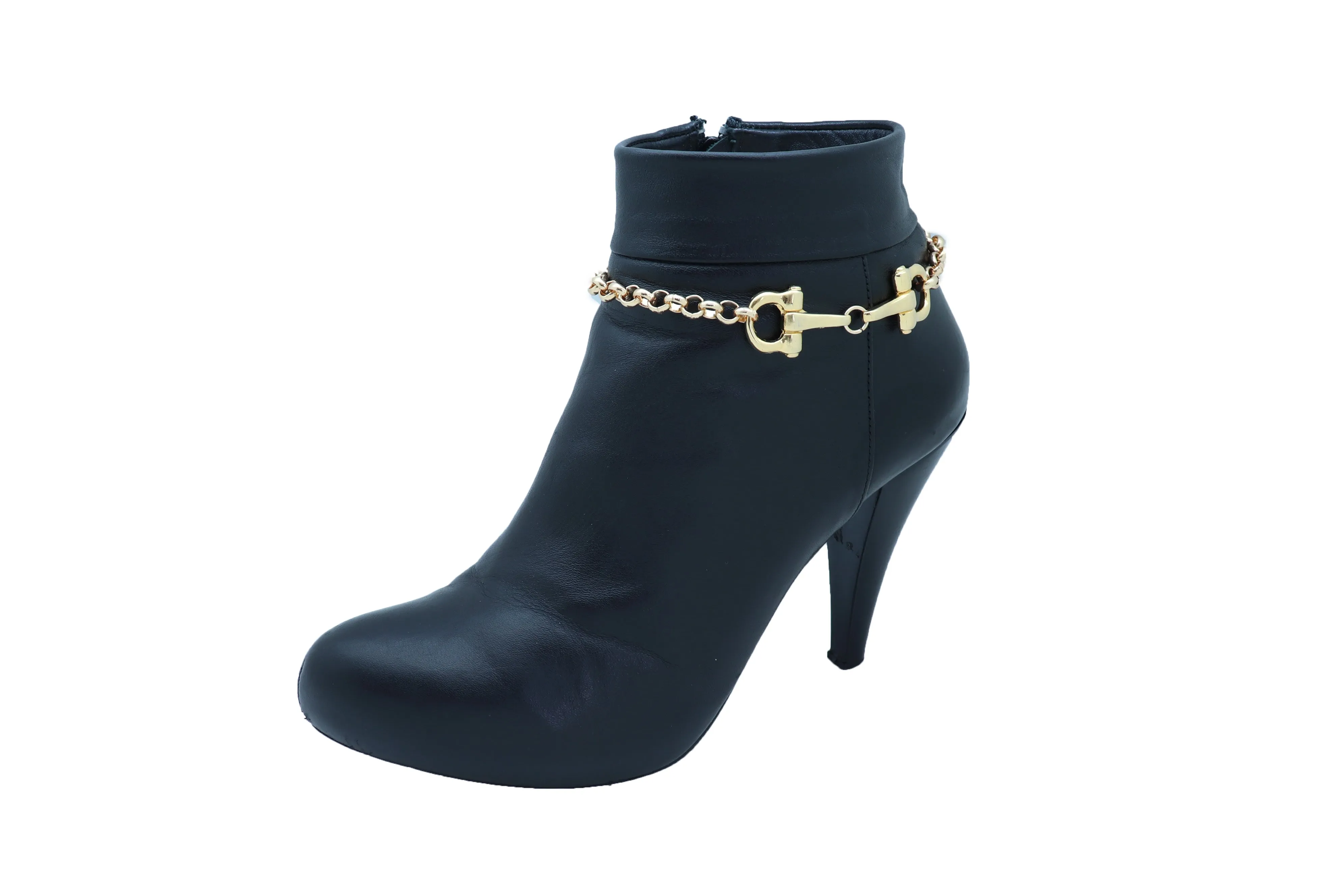 Horse Bit Charm Gold Metal Boot Chain