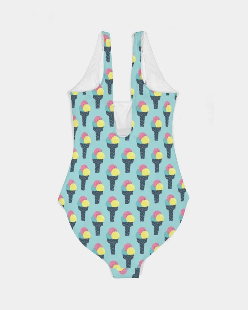 Ice Cream Feminine One-Piece Swimsuit