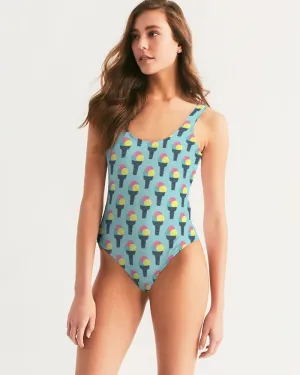 Ice Cream Feminine One-Piece Swimsuit