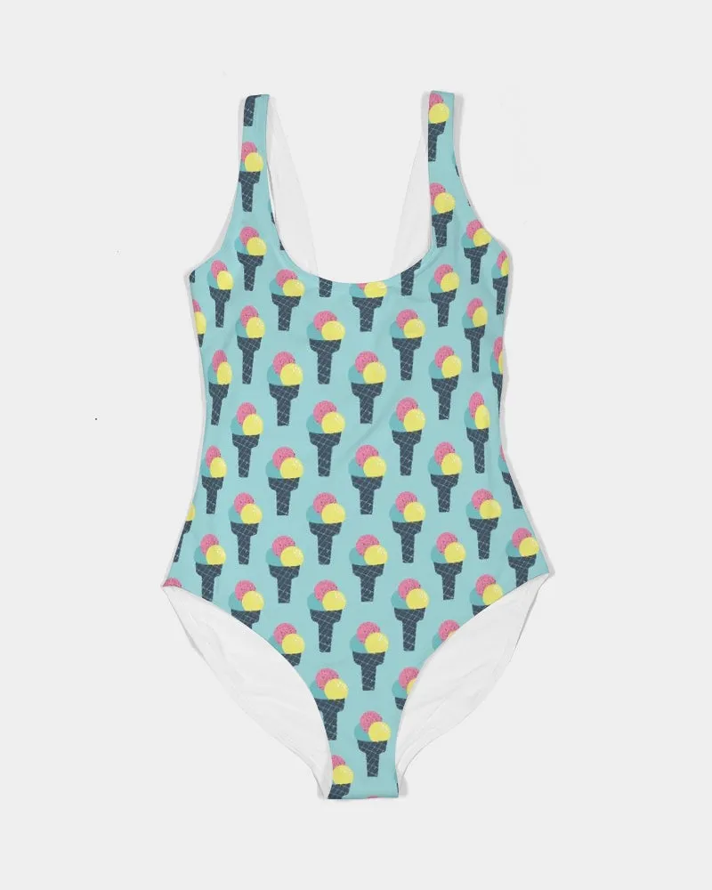 Ice Cream Feminine One-Piece Swimsuit