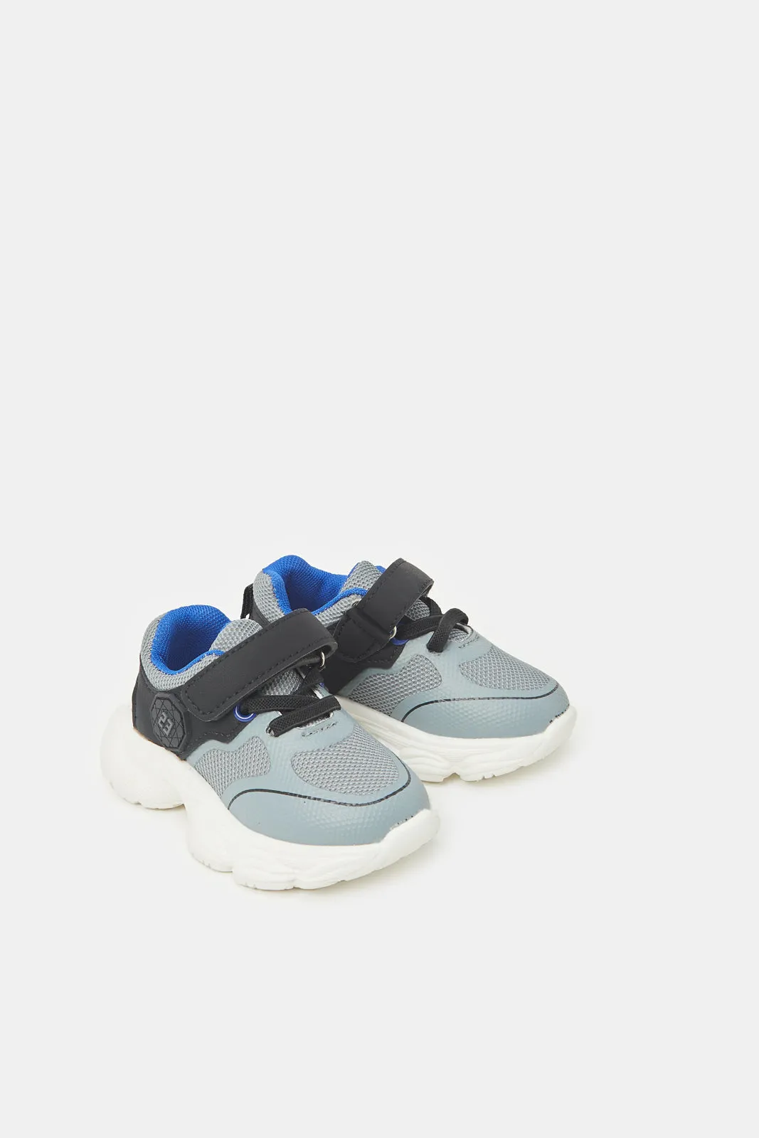 Infant Boys Grey Mesh Trainer