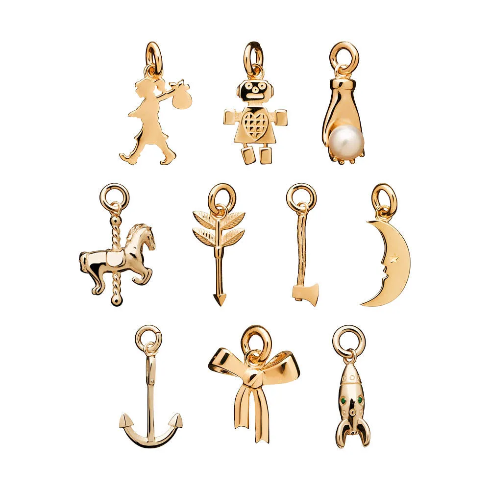 Karen Walker 9ct Yellow Gold Adventure Charm - Made to Order