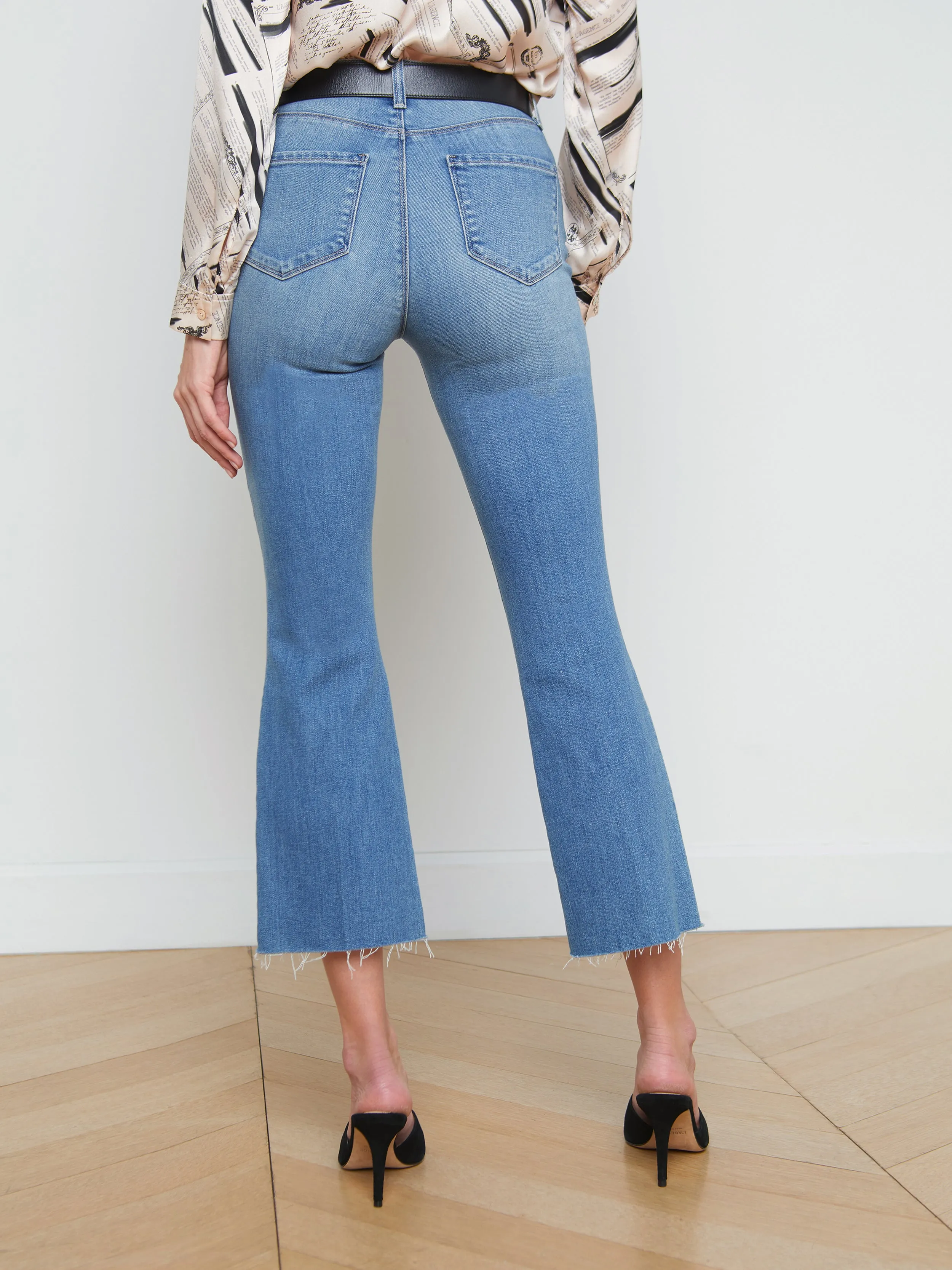 Kendra Cropped Flare Jean