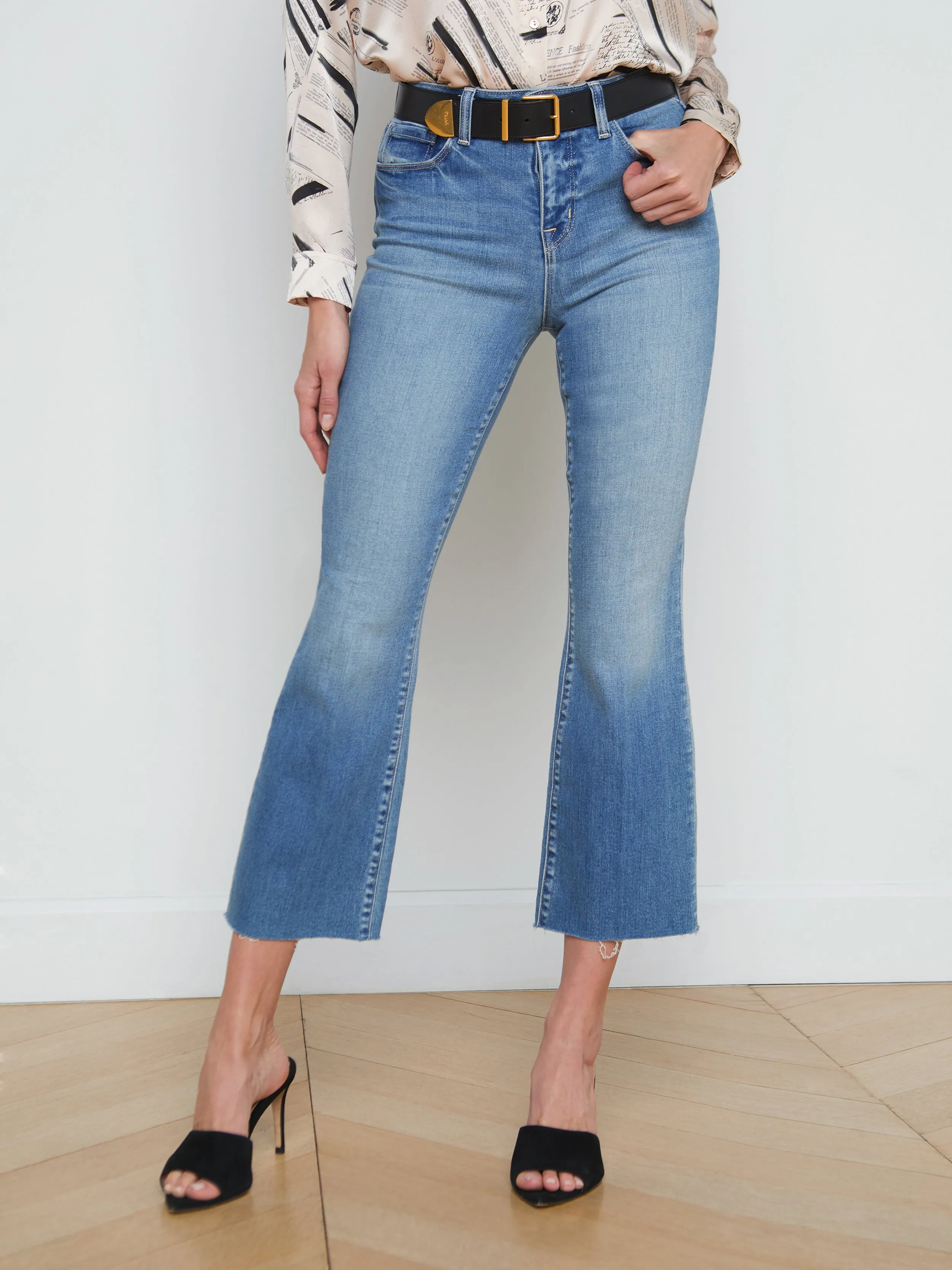 Kendra Cropped Flare Jean