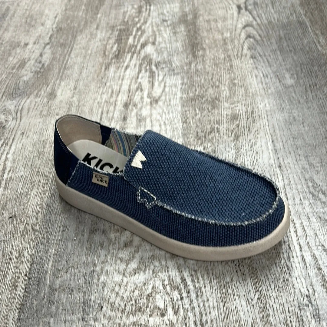 KickBack Barbeach Mens Deep Navy Heavy Canvas Shoes