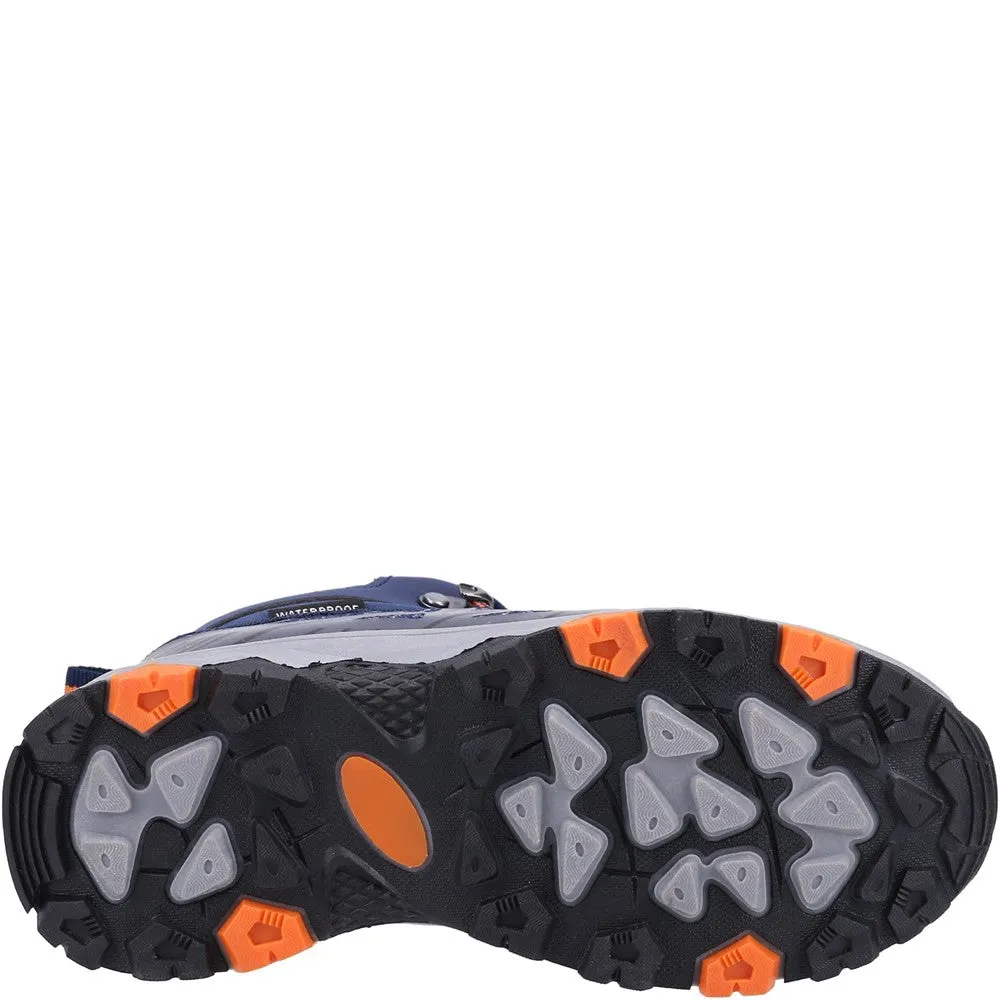 Kids Coaley Lace Recycled Hiking Boots Navy