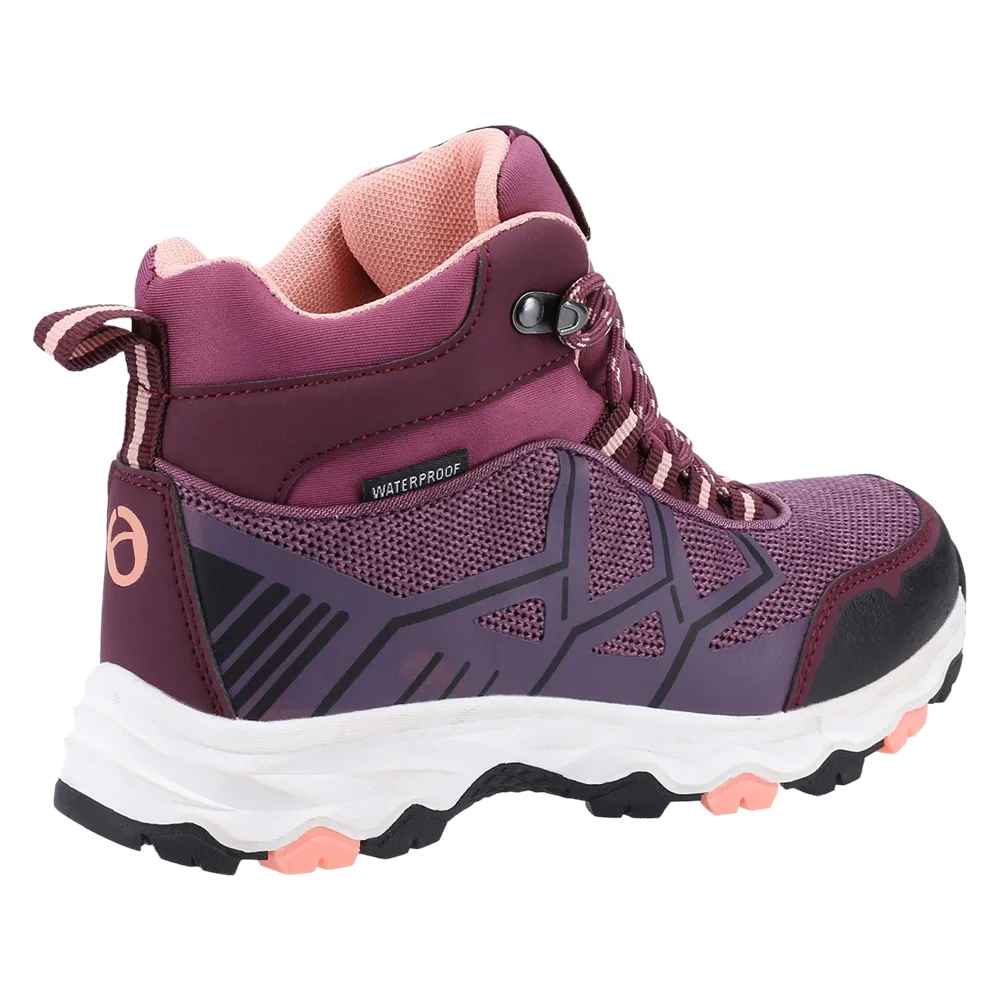 Kids Coaley Lace Recycled Hiking Boots Purple