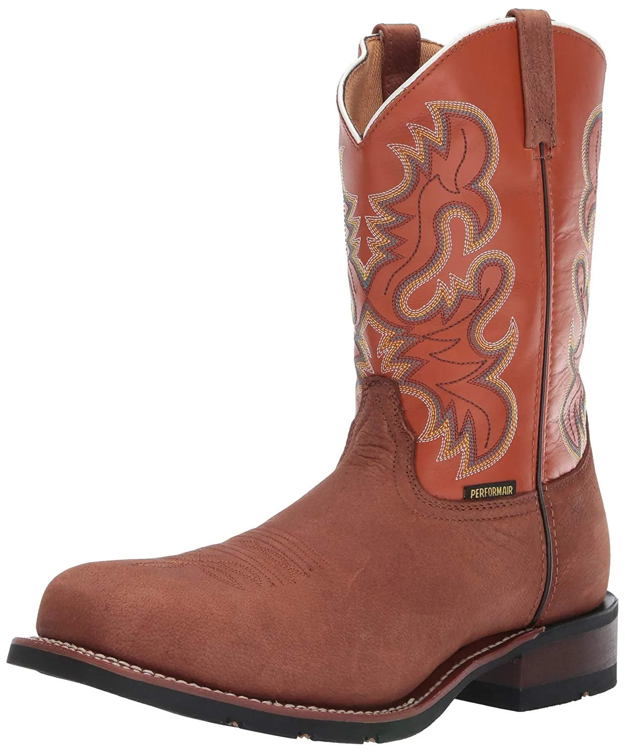 Laredo Men's Edwards Western Work Boot Steel Toe Brown