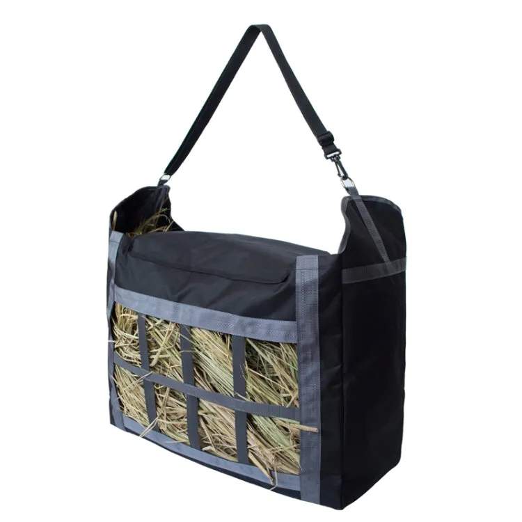 Large Capacity Horse Feeding Bag(Black   gray)