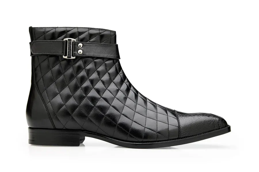 Libero Quilted Leather Ostrich Boot by Belvedere