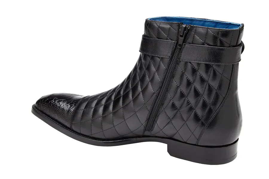 Libero Quilted Leather Ostrich Boot by Belvedere