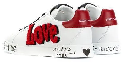 Love Embroidered Portofino Sneakers