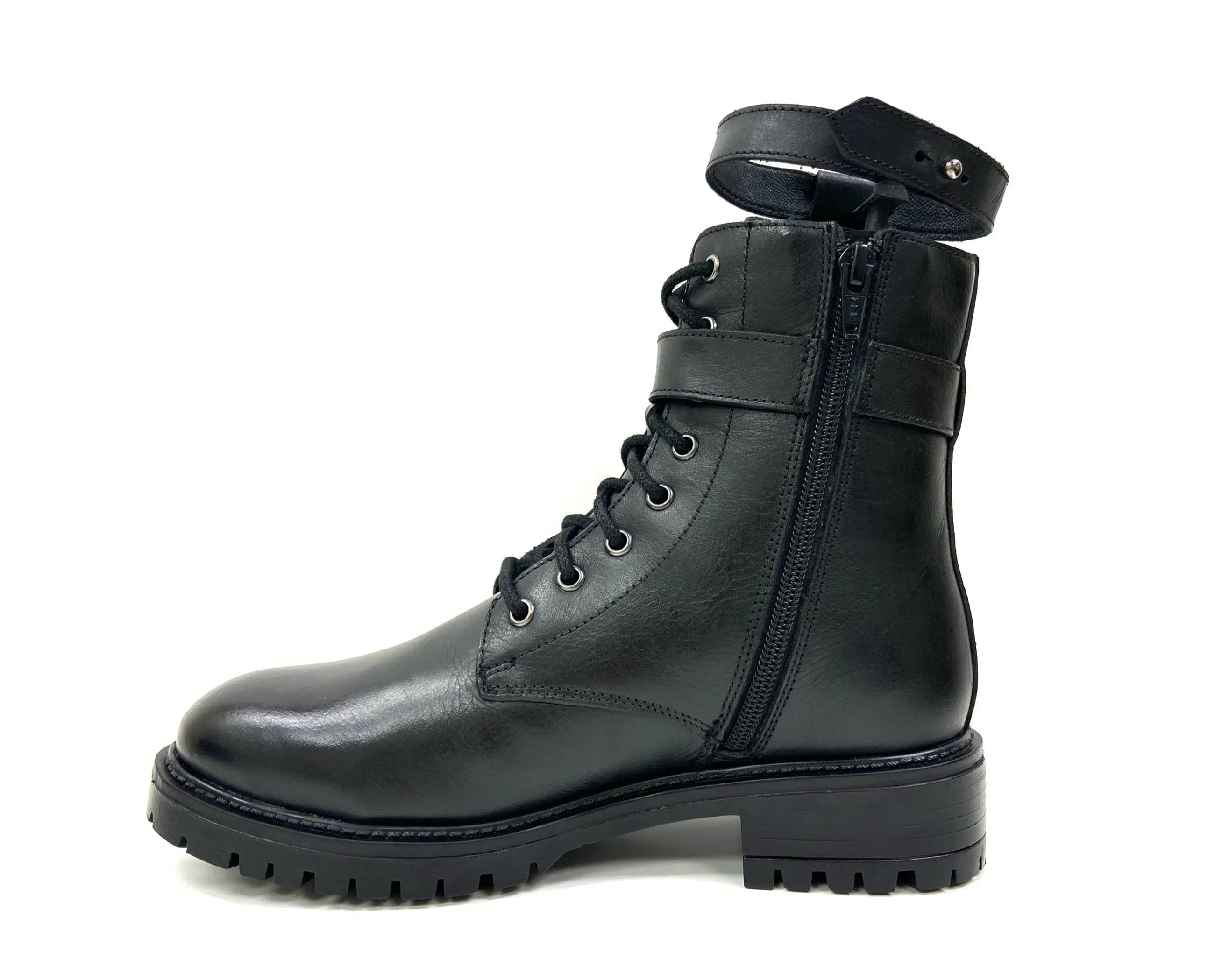 Margo Combat Boot with Side Pocket