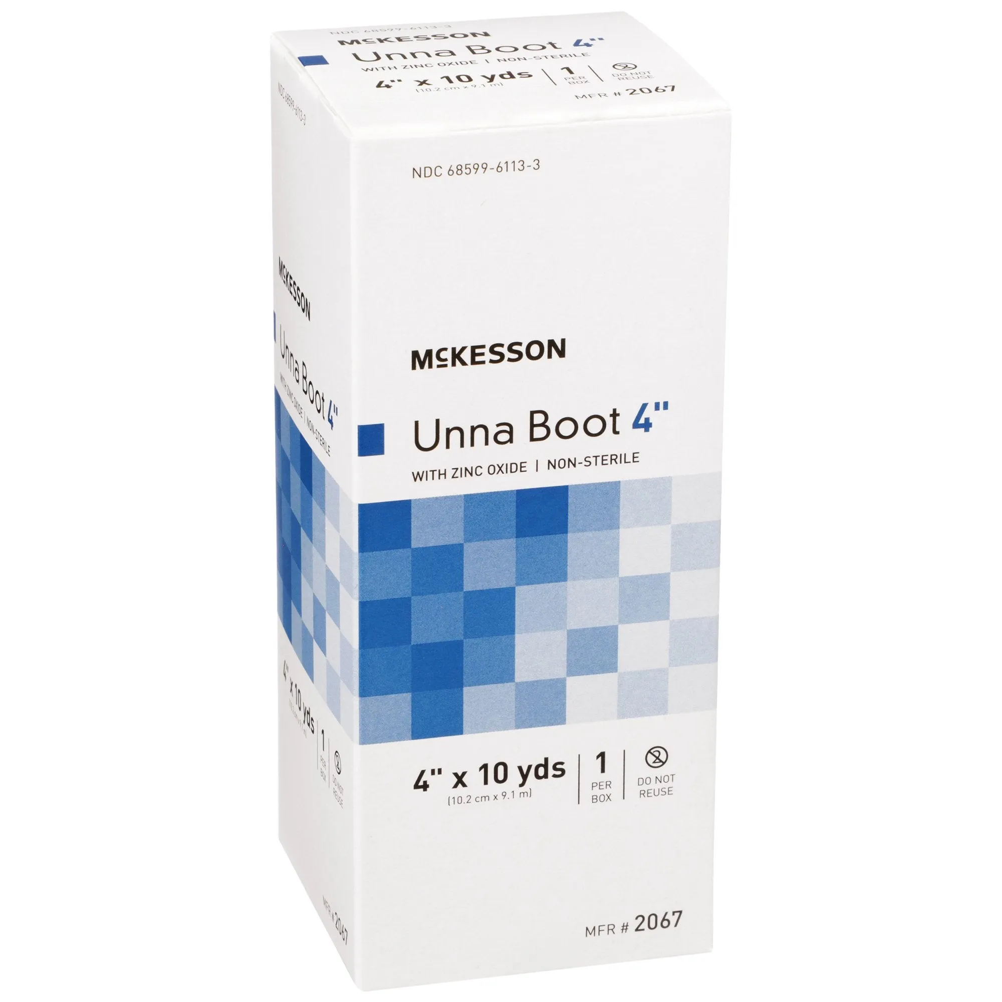 McKesson Unna Boot, Zinc Oxide, 4 Inch x 10 Yard