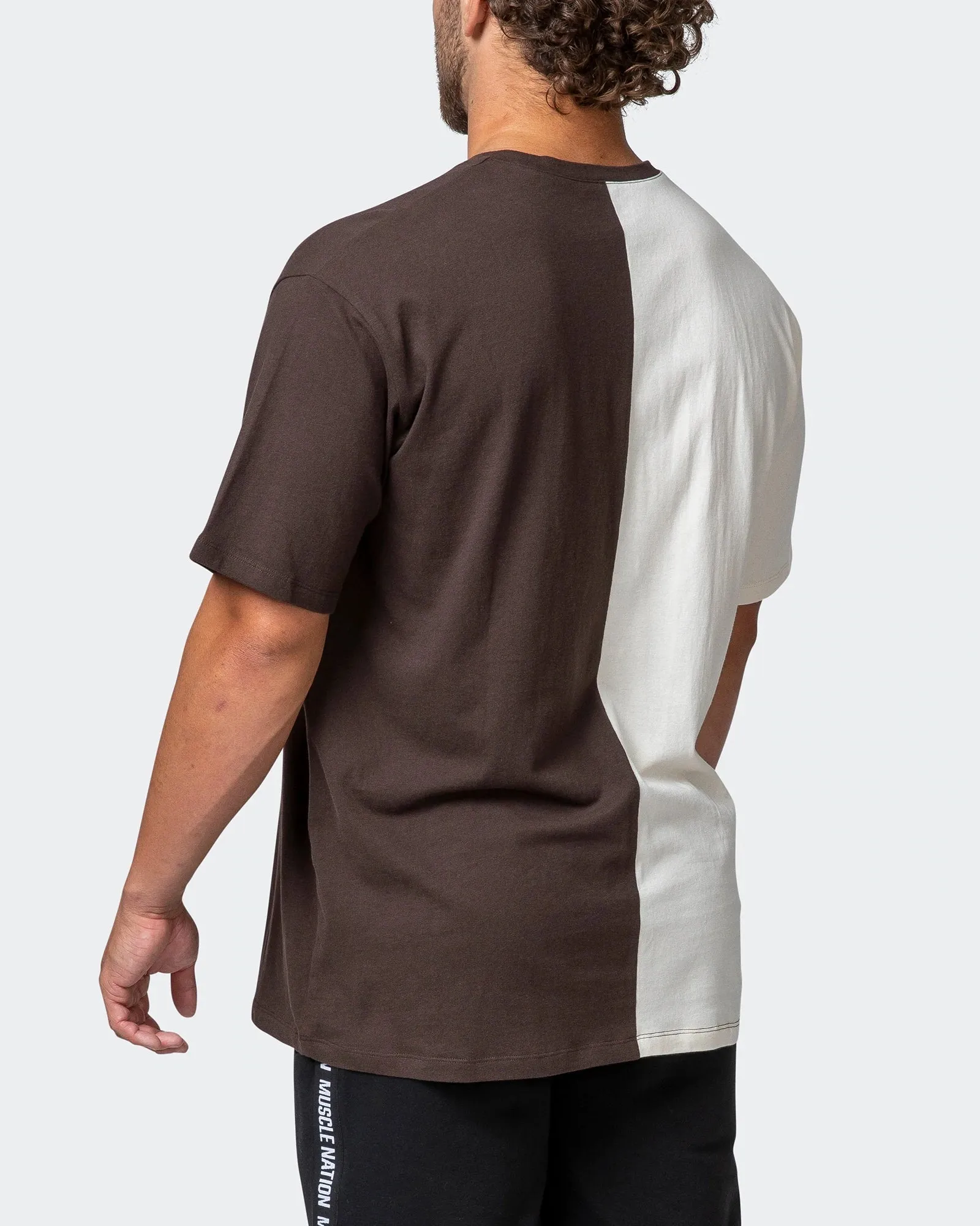 Mens Athletica Oversized Tee - Cocoa / Dew