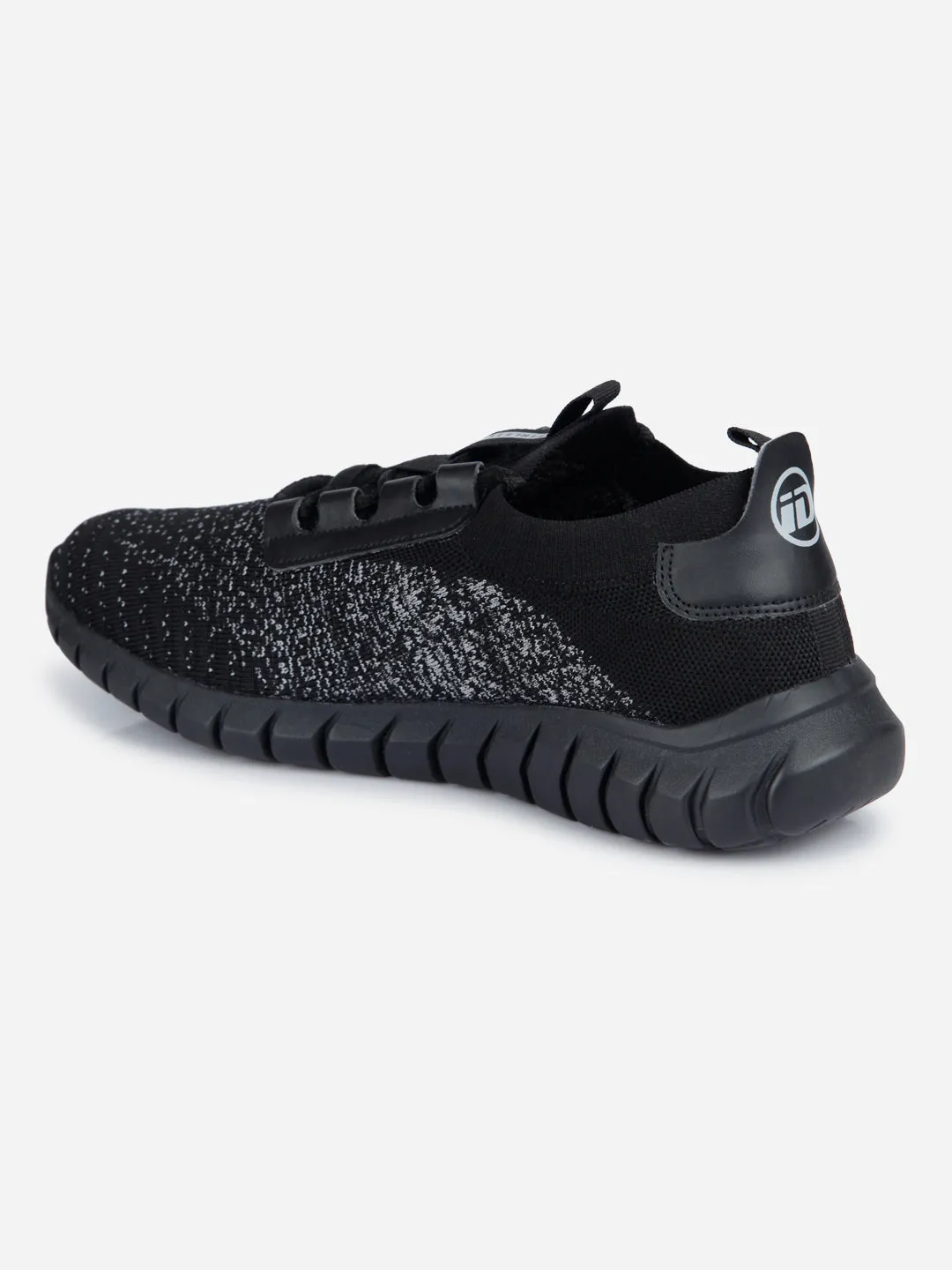 Men's Black Lace Up Sneaker (ID7521)