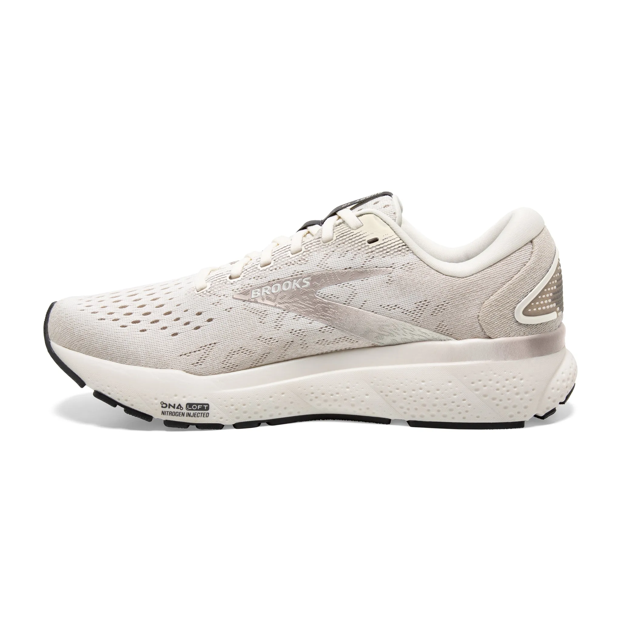 Men's Brooks Ghost 16 Road Running Shoe in Coconut/Chateau/Forged Iron