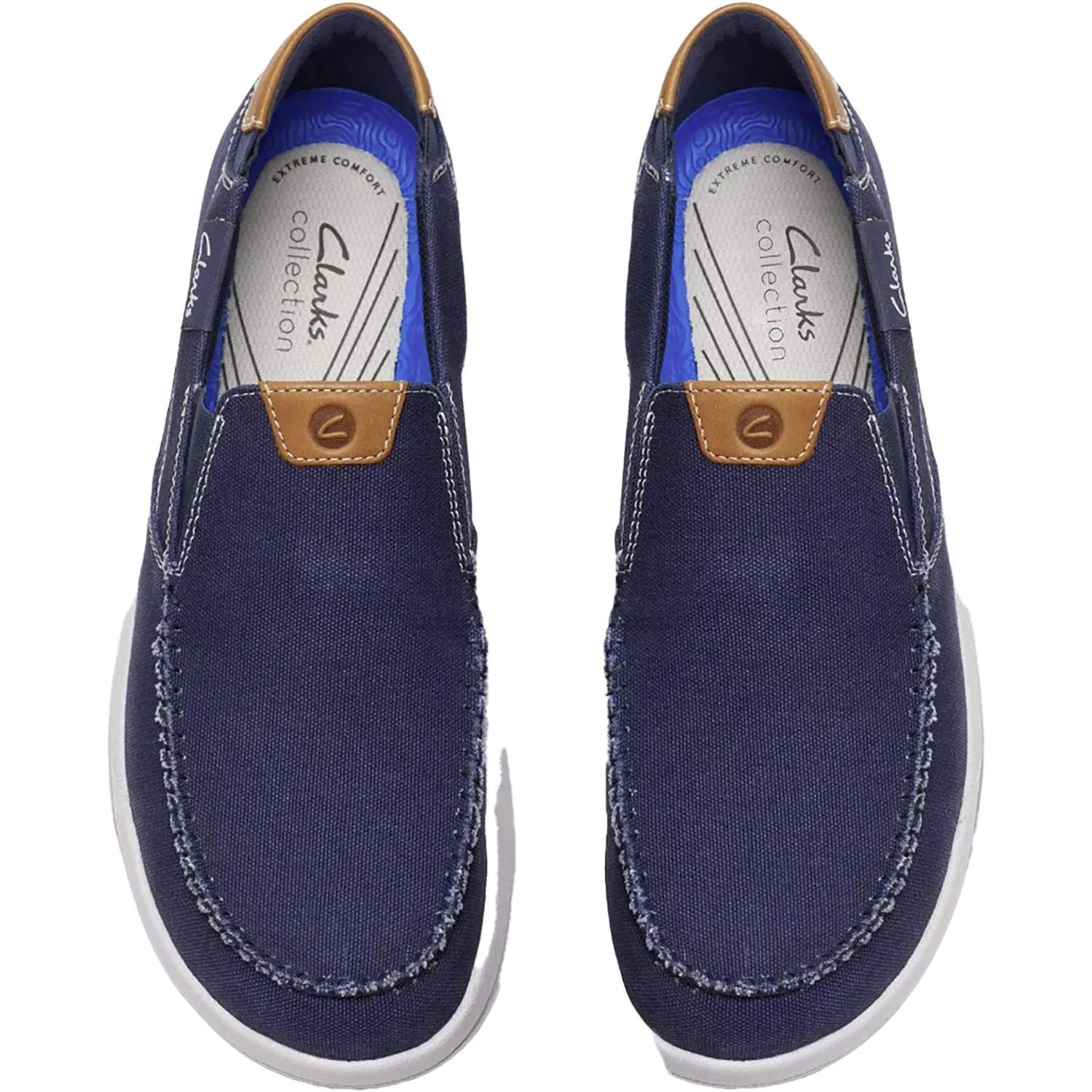 Men's Clarks CS Driftlite Step Navy Combi Synthetic