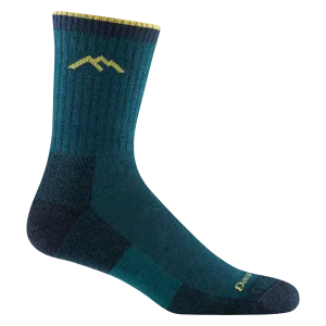 Men's Darn Tough Hiker Micro Crew Midweight Hiking Sock Color: Dark Teal