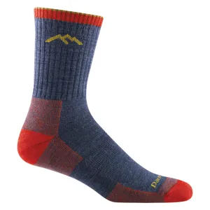 Men's Darn Tough Hiker Micro Crew Midweight Hiking Sock Color: Denim