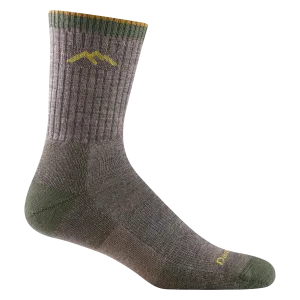 Men's Darn Tough Hiker Micro Crew Midweight Hiking Sock Color: Taupe