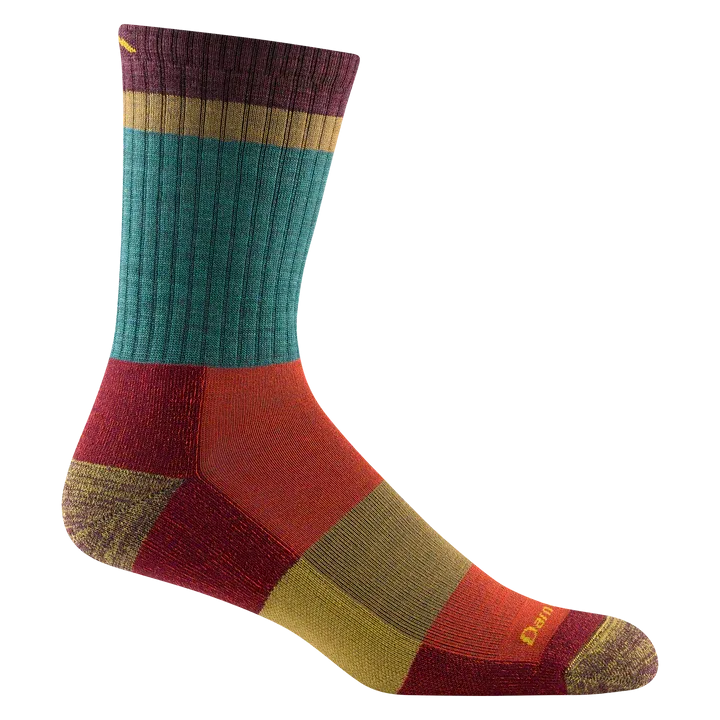 Men's Heady Stripe Micro Crew Lightweight Hiking Sock