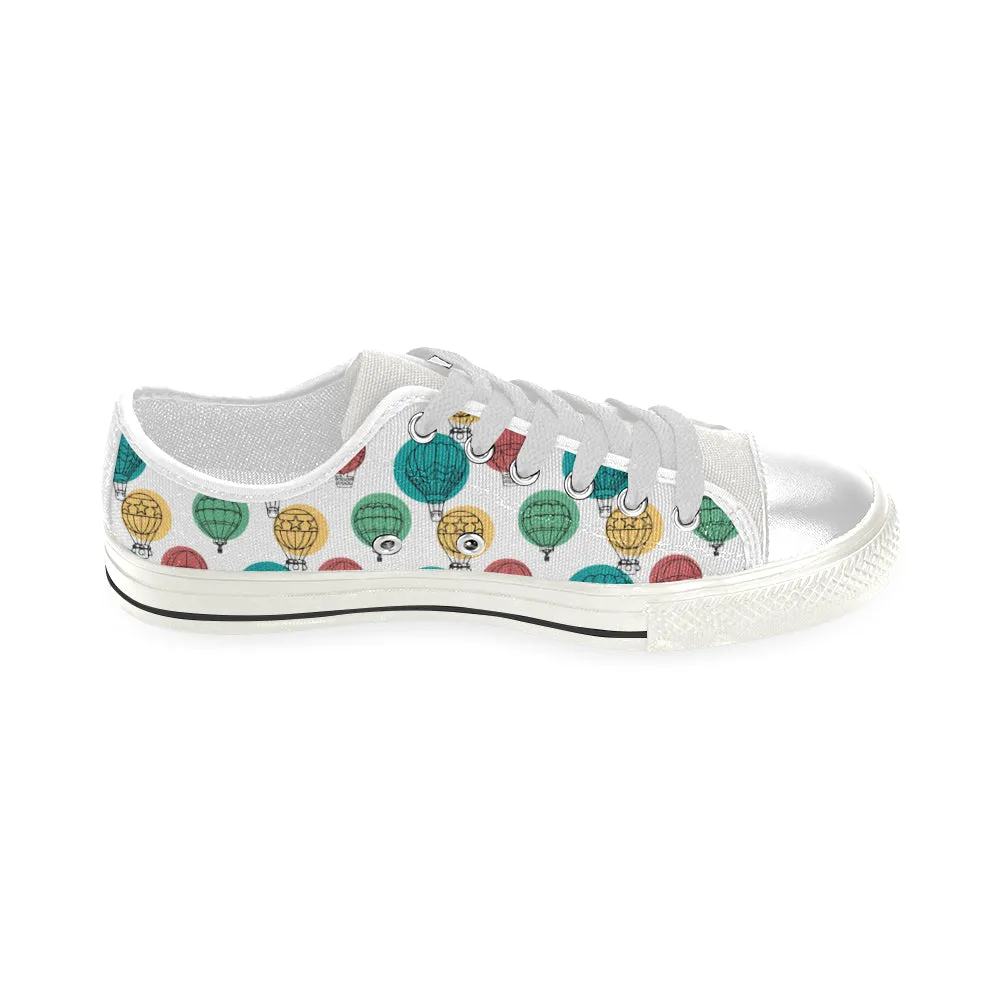 Men's Hot Air Balloon Casual Print Low Top Canvas Shoes