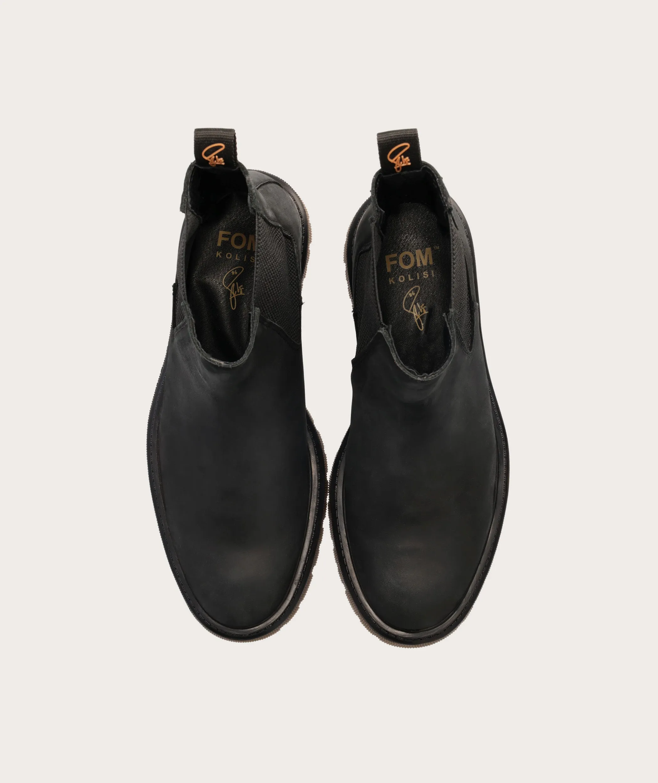 Mens Kolisi Chelsea Boot - Black