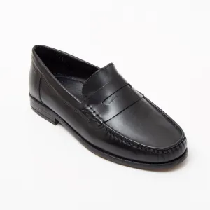 Mens Leather Casual Shoes - 2812_Black Buff