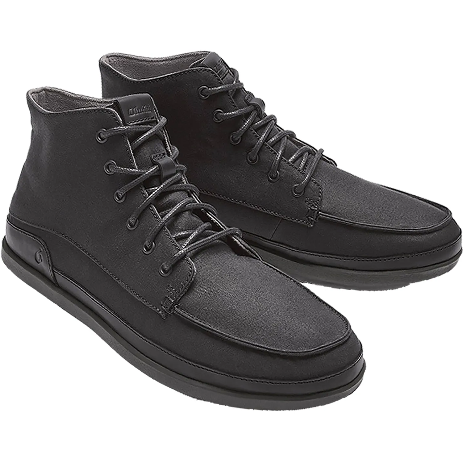 Men's OluKai Nalukai Kapa Boot Black Canvas