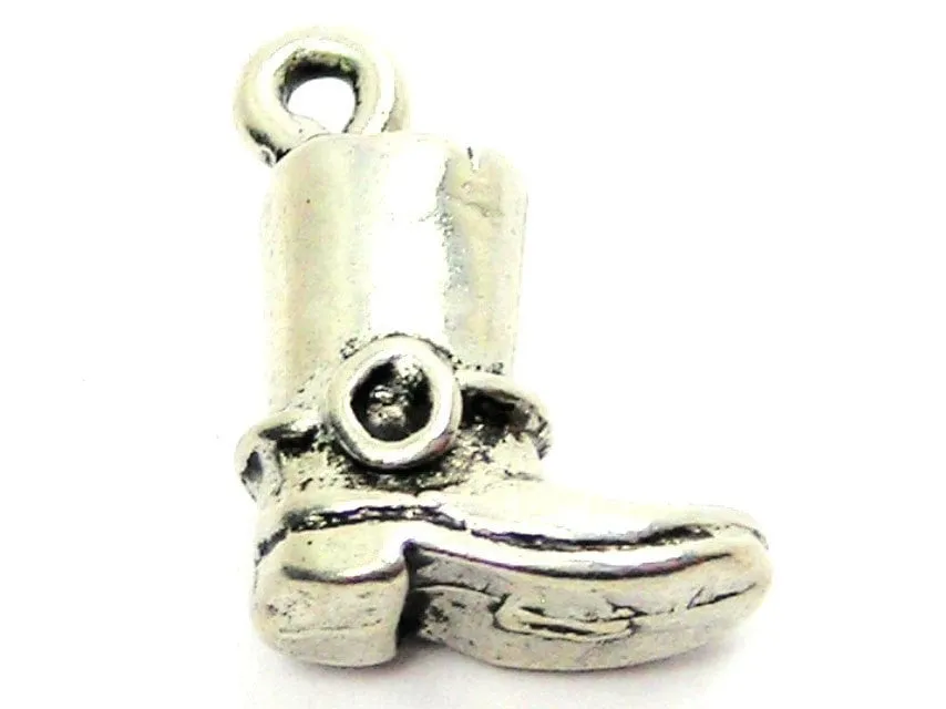 Motorcycle Boot Genuine American Pewter Charm