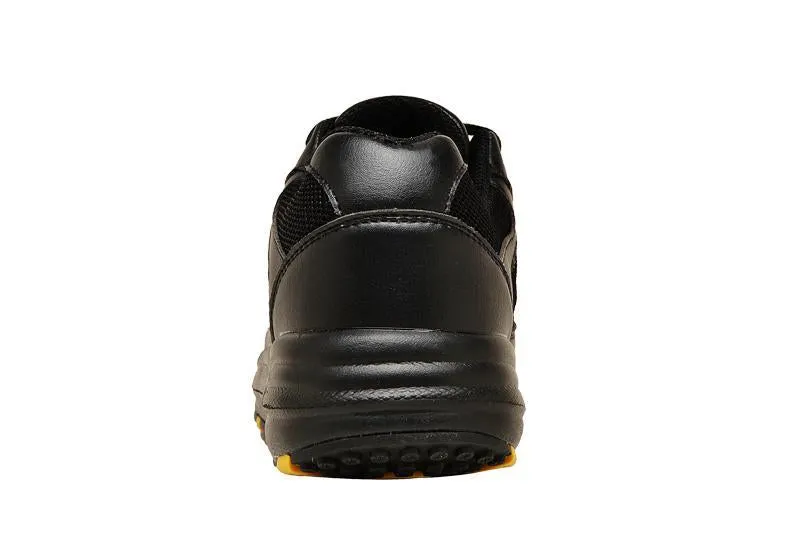 Mt. Emey 2151 Black - Children Oil/Slip Resistant Sneakers with Laces