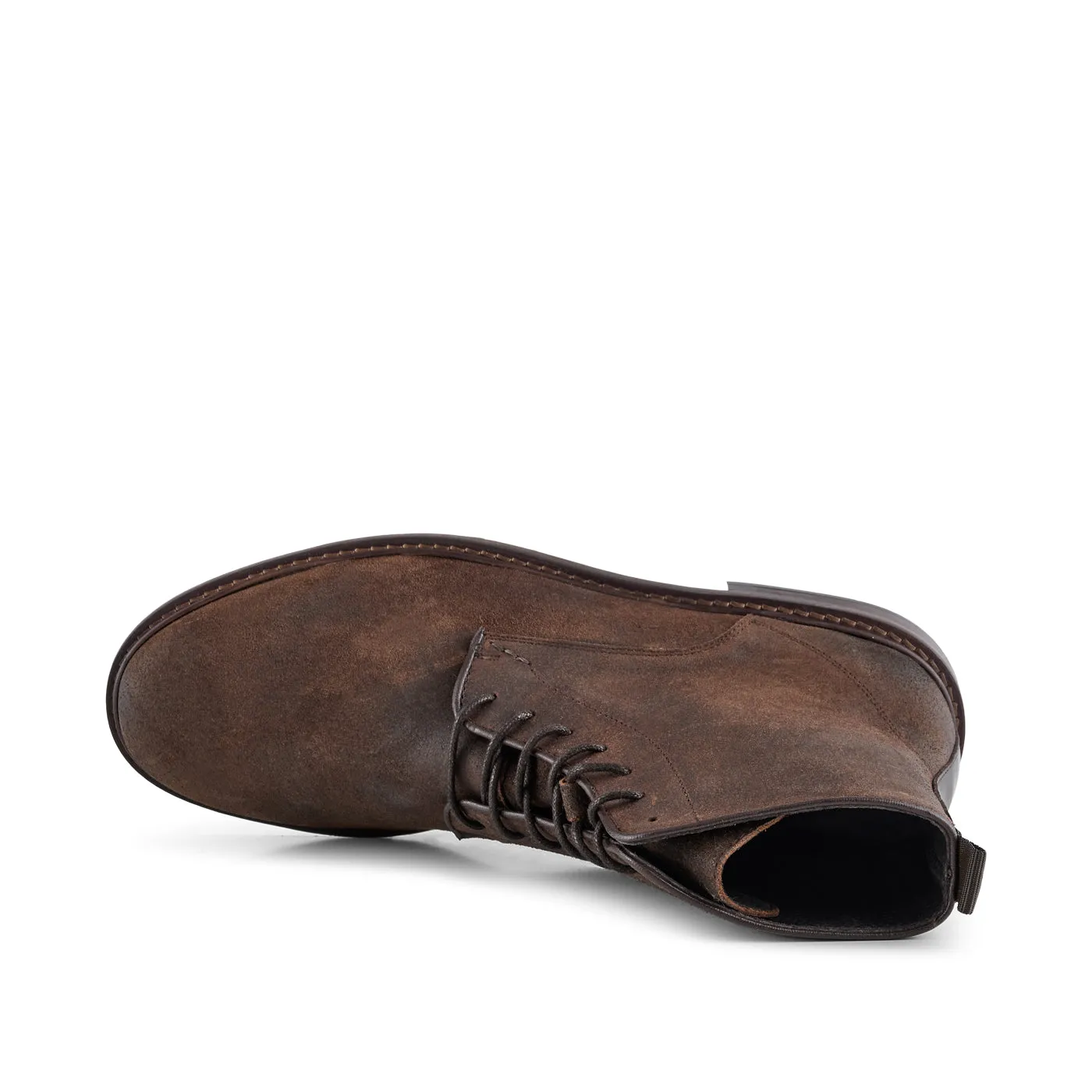 Ned Boot Waxed Suede - BROWN