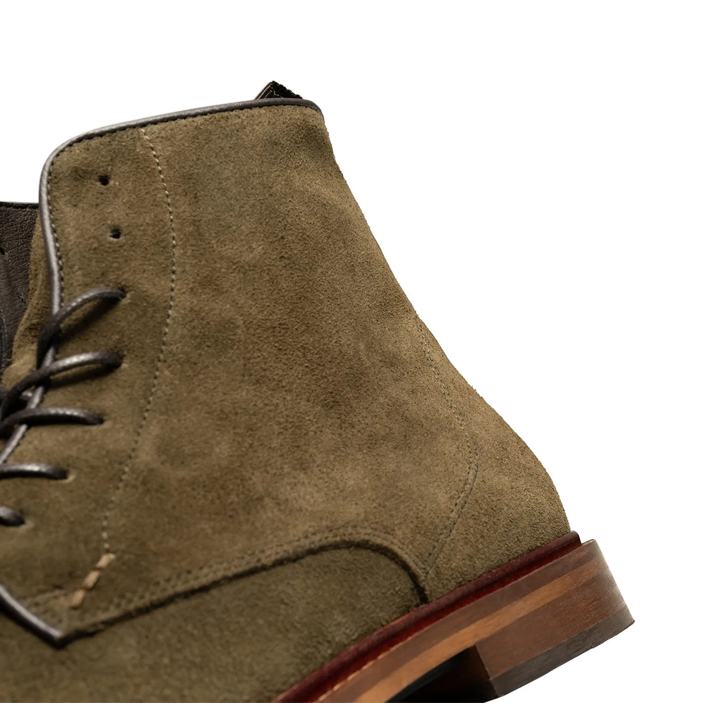 Ned Boot Waxed Suede - KHAKI