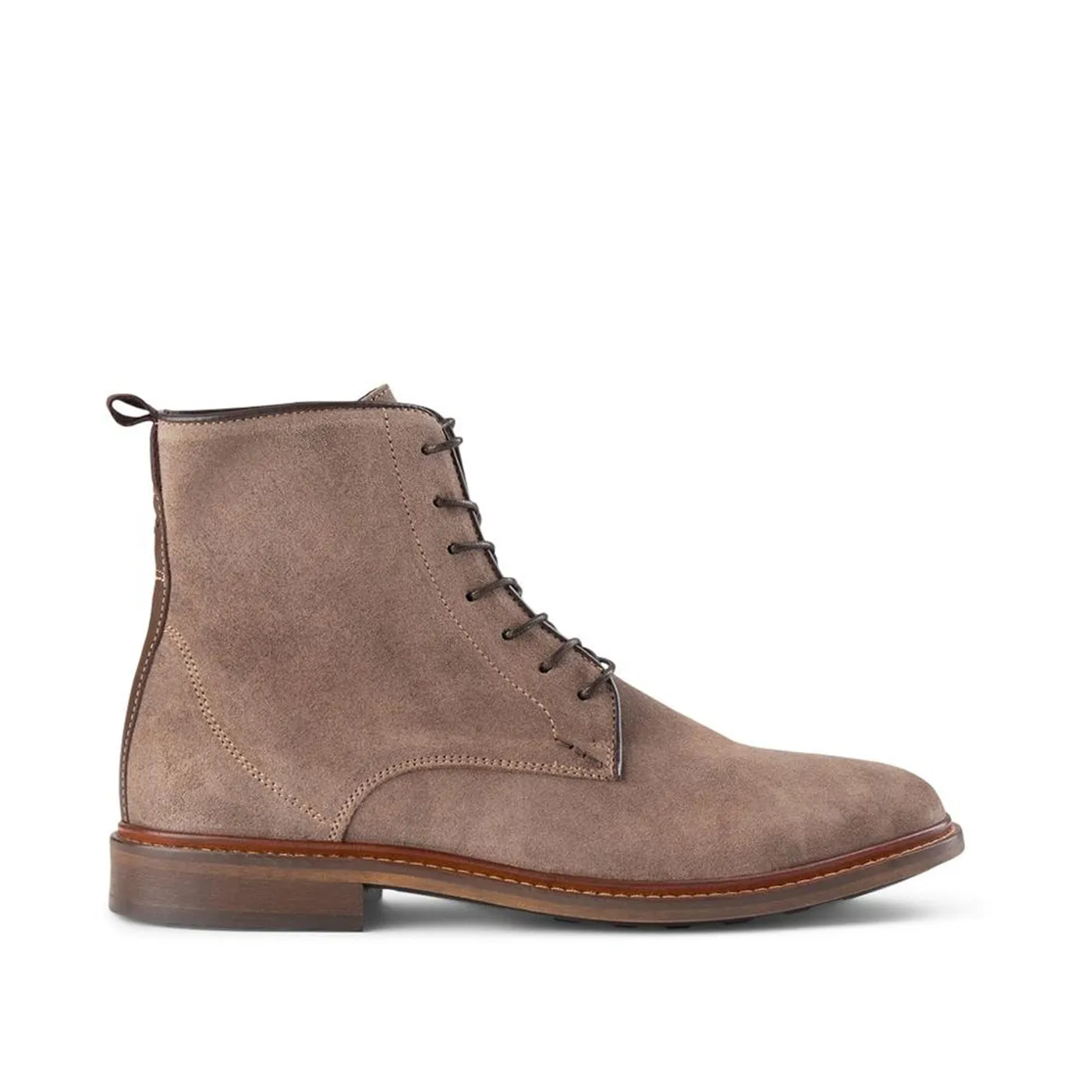 Ned Boot Waxed Suede - TAUPE