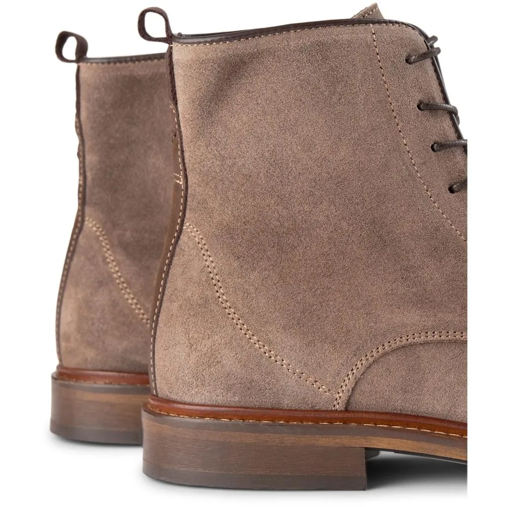 Ned Boot Waxed Suede - TAUPE