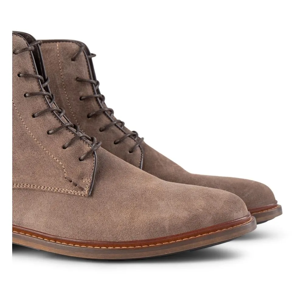 Ned Boot Waxed Suede - TAUPE