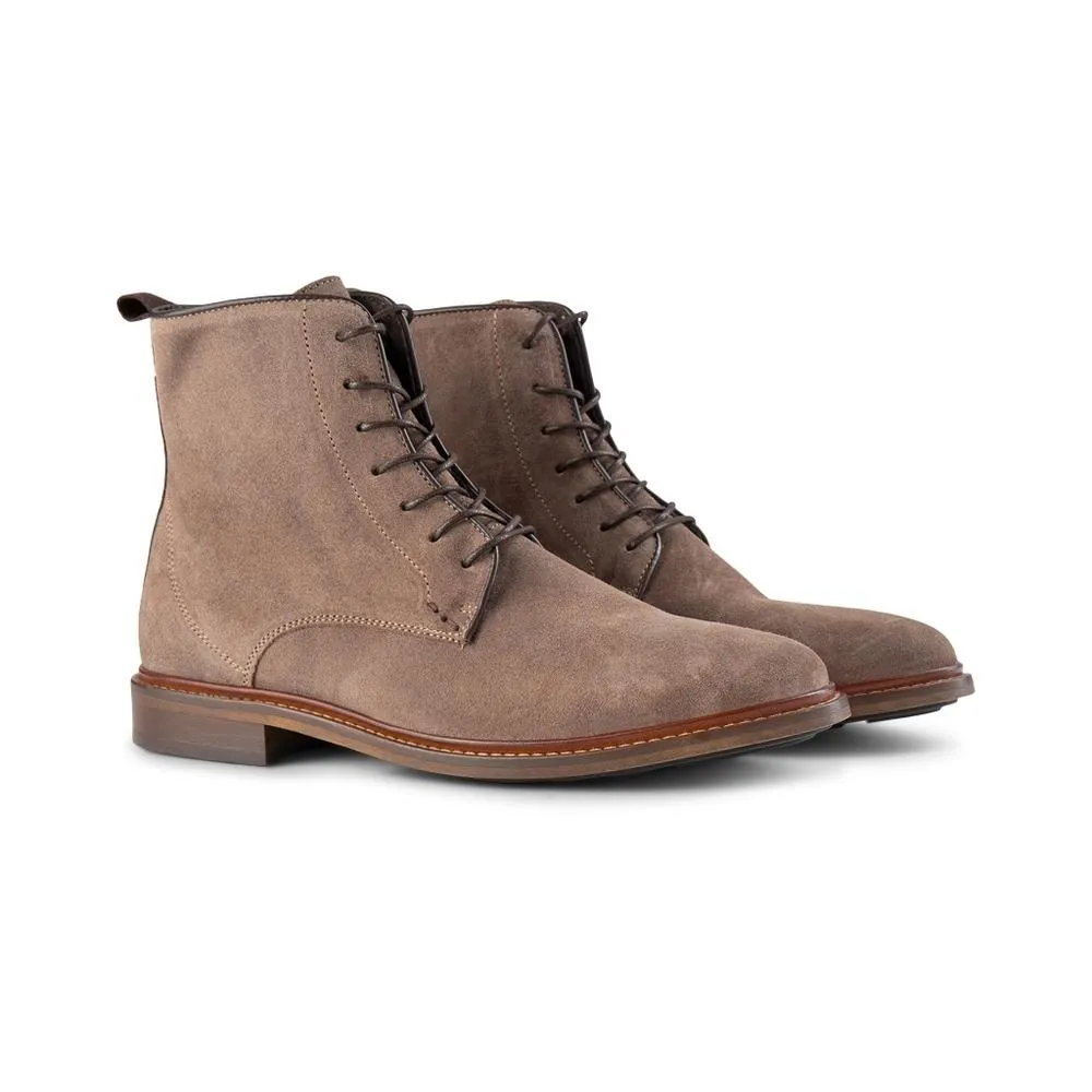 Ned Boot Waxed Suede - TAUPE