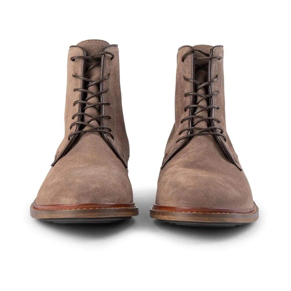 Ned Boot Waxed Suede - TAUPE