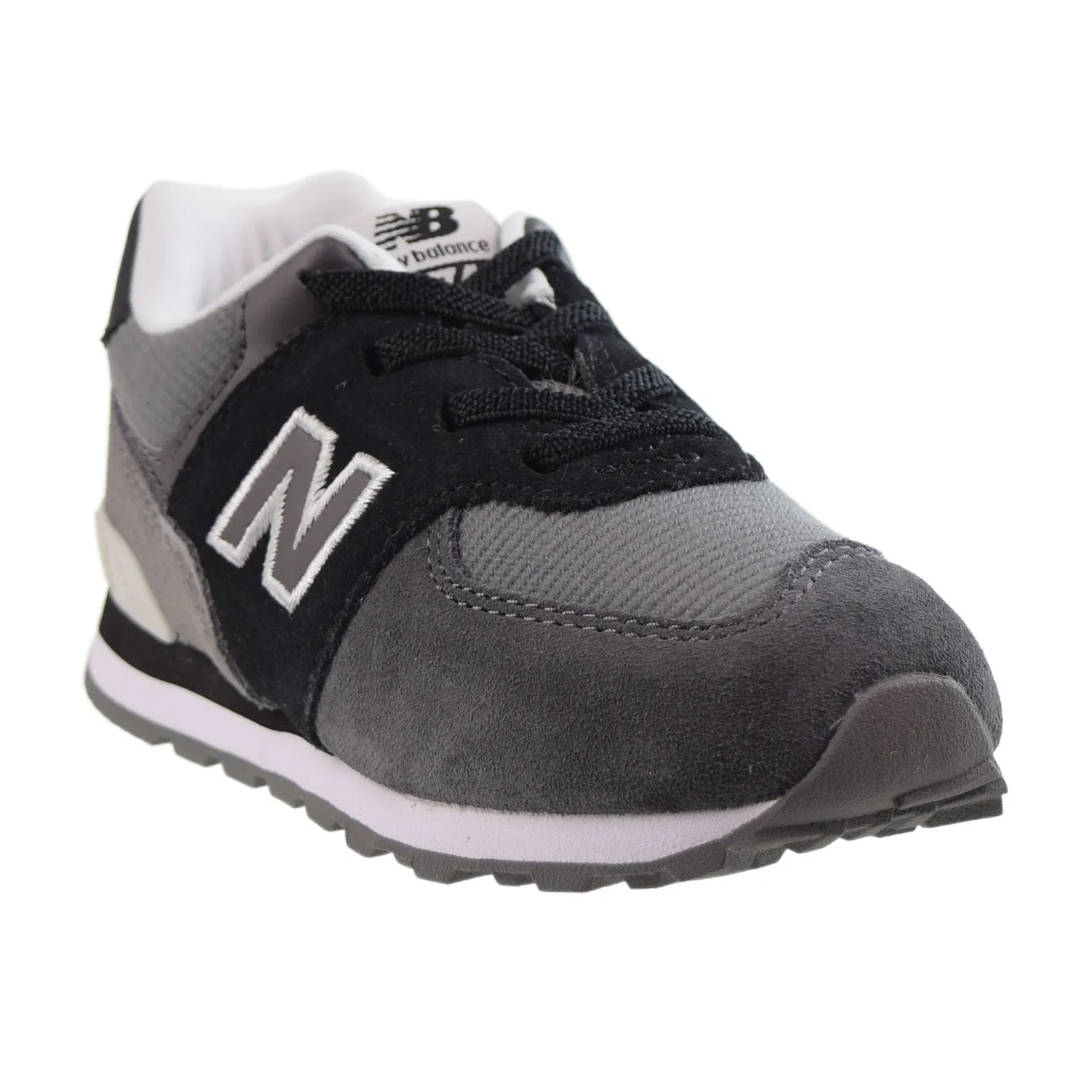 New Balance 574 Toddler Shoes Black-Grey