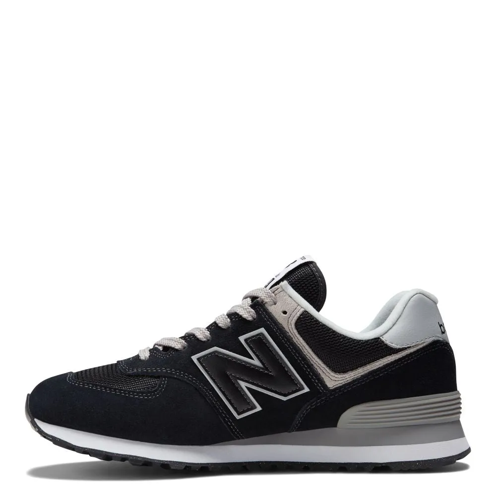 New Balance Men's 574v3 in Black with White