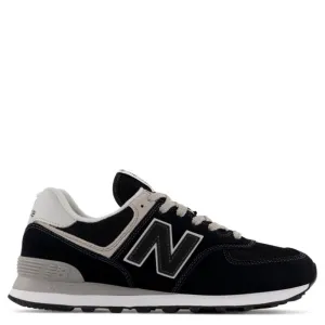 New Balance Men's 574v3 in Black with White