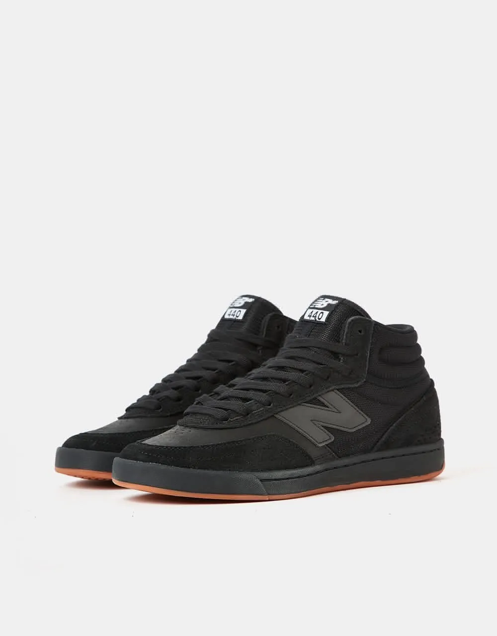 New Balance Numeric 440 High V2 Skate Shoes - Black/Black