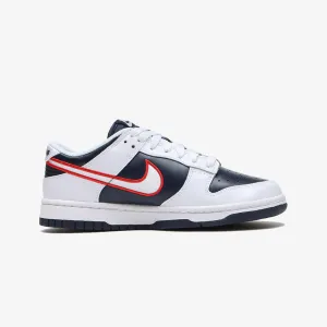 Nike | WMN'S DUNK LOW PREMIUM  { WHITE/UNIVERSITY RED-OBSIDIAN-WOLF GREY