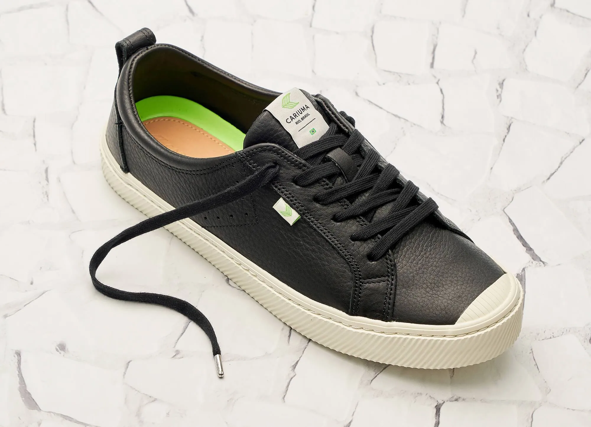 OCA Low Black Premium Leather Sneaker Men