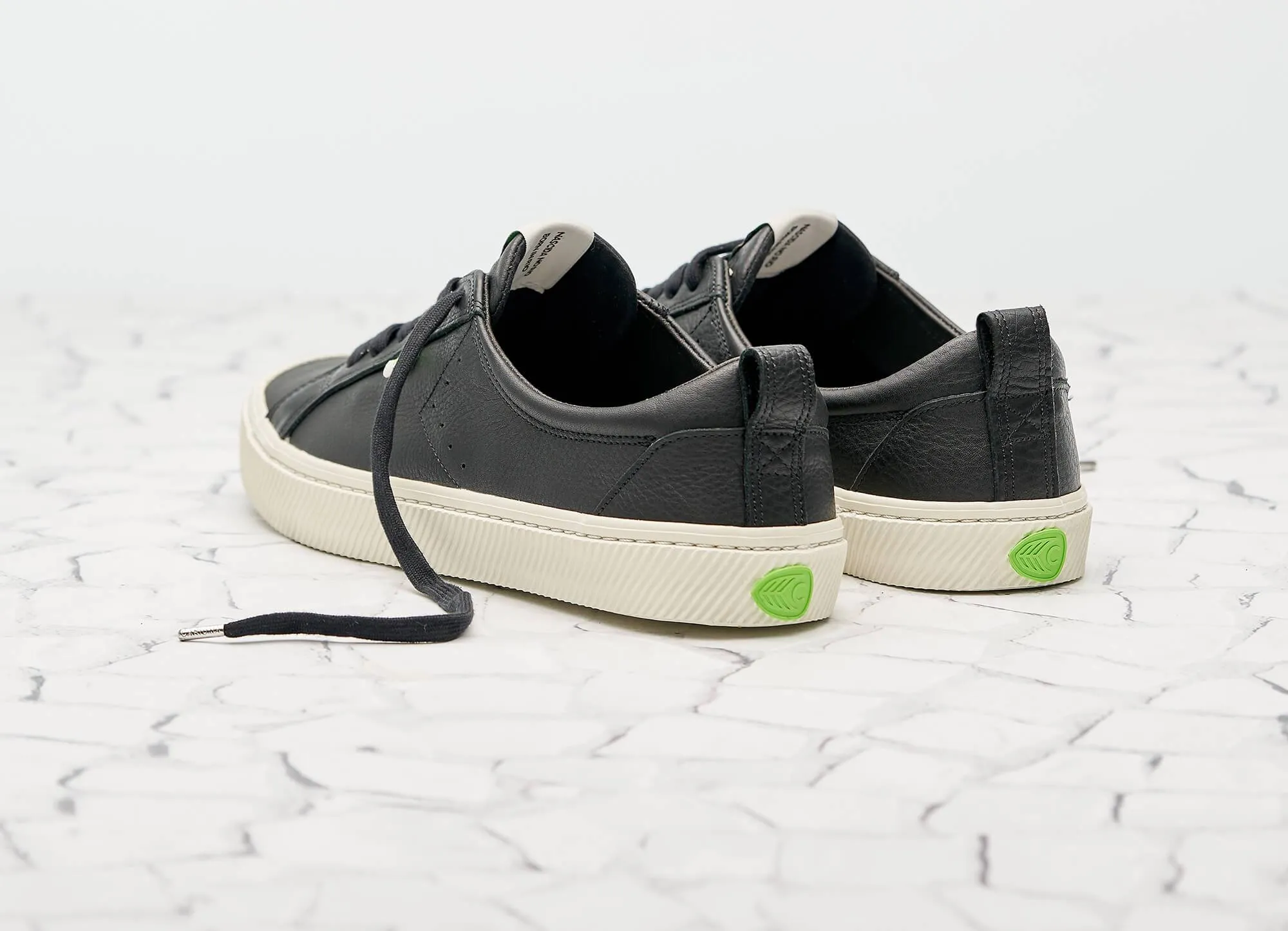 OCA Low Black Premium Leather Sneaker Men