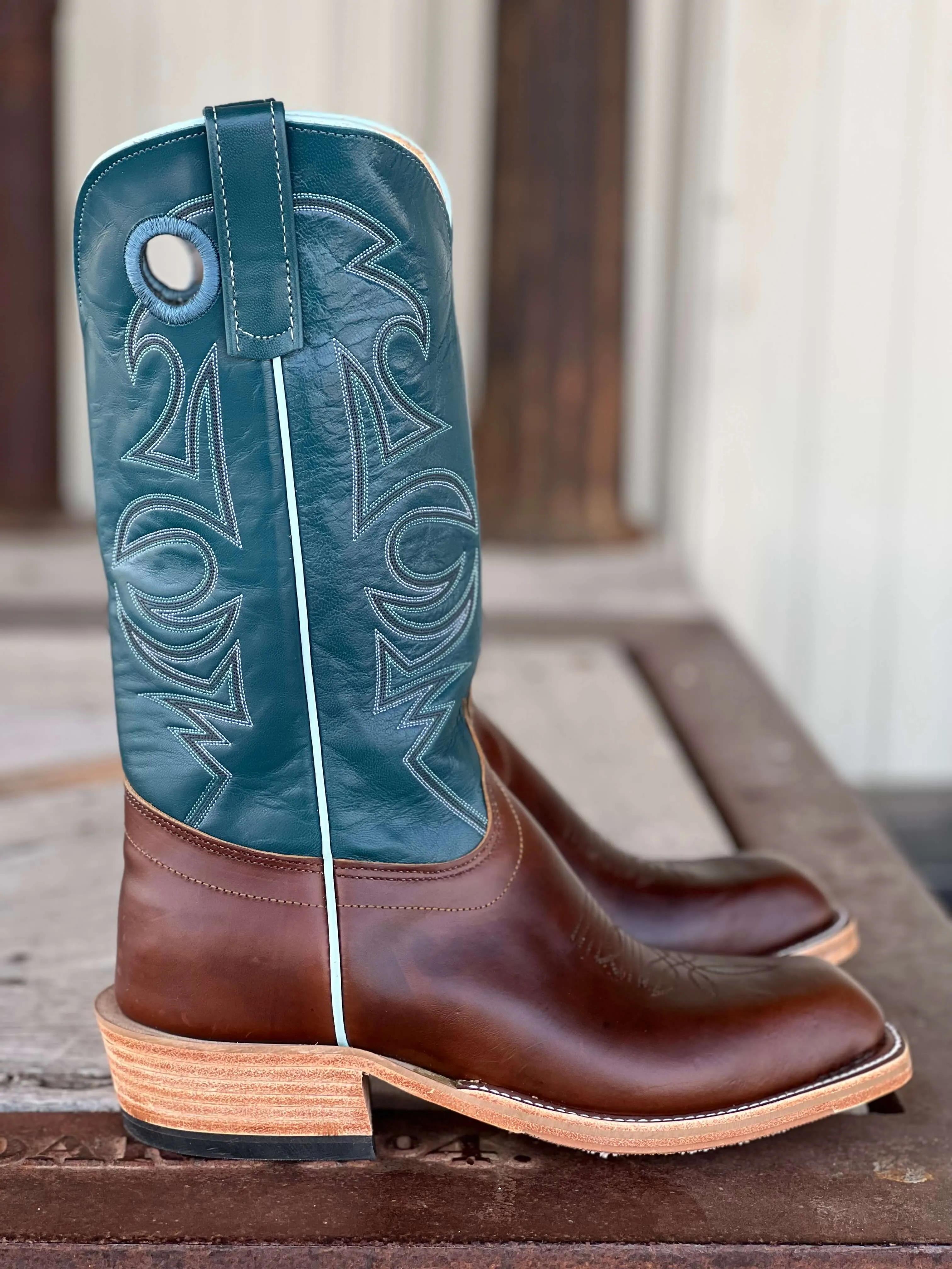 Olathe Boot Co.  | Chocolate Horsebutt Boot