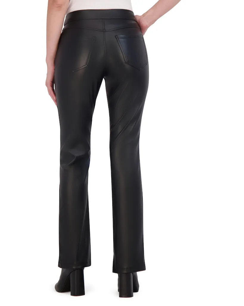 Ookie & Lala Butter Vegan Leather Mini Boot Cut Pant