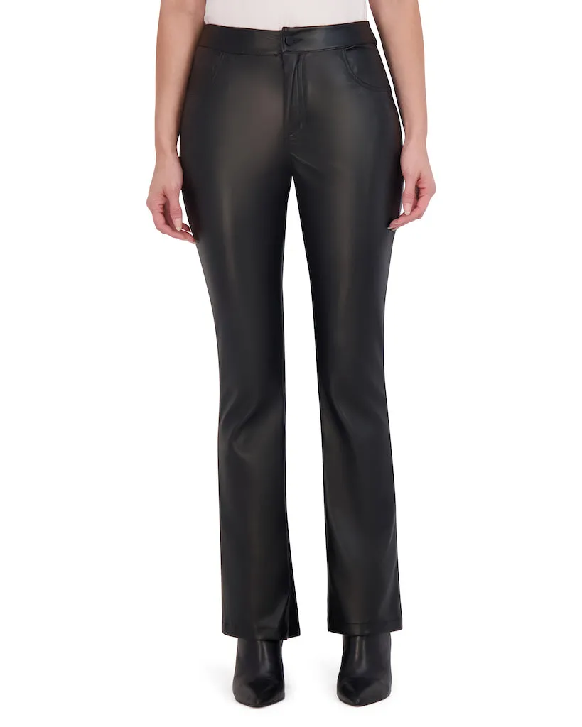 Ookie & Lala Butter Vegan Leather Mini Boot Cut Pant