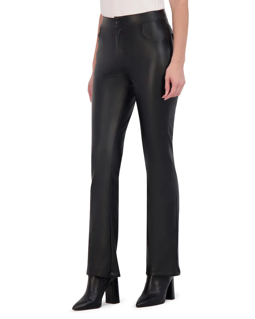 Ookie & Lala Butter Vegan Leather Mini Boot Cut Pant